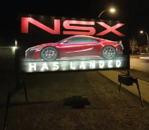 Magnetic Signs Edmonton Installation
